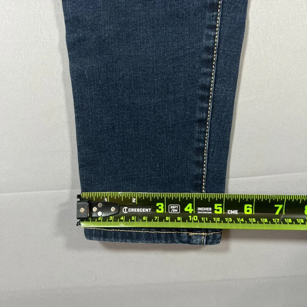 Jordache Super Skinny Jeans Womens 10 Blue Cotton Stretch Dark Wash High Rise